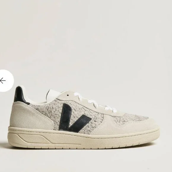 Veja V-10 Flannel in Snow/Black Size 8.5 US 40 EUR With Box - Picture 1 of 11